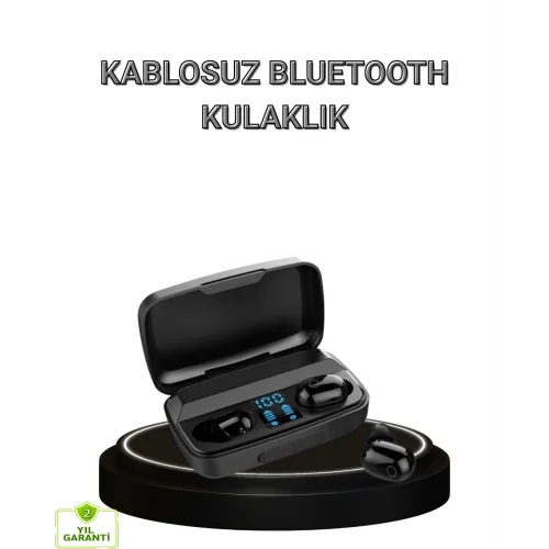 Mey İthalat® A10s Kablosuz Kulaklık  Çipli Uzun Pil Ömürlü Dokunmatik