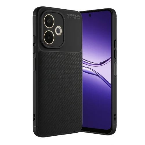 Mey İthalat®   A5 Pro 4G Kılıf Auto Focus Karbon Kapak - Siyah