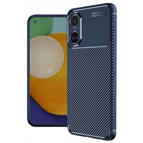 Mey İthalat®   A60 Kılıf Auto Focus Karbon Kapak - Lacivert