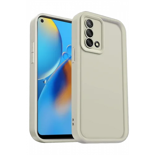 Mey İthalat®   A74 4G Kılıf Viera Silikon - Krem