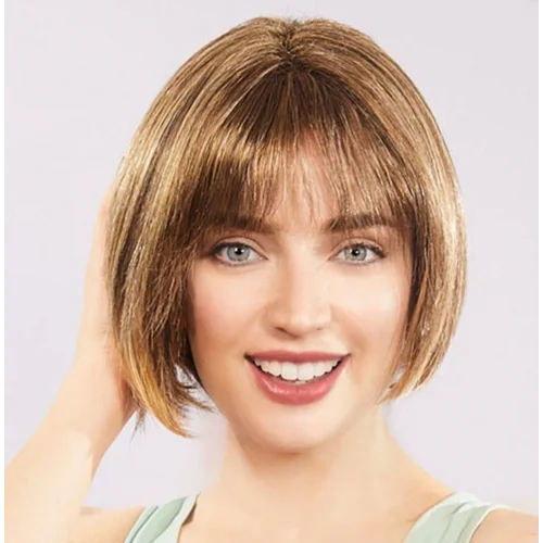 Mey İthalat® Açık Kahverengi Küt Parti Peruk Küt Saç
