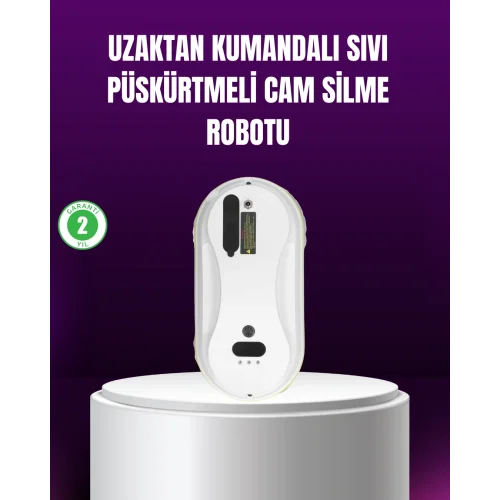 Mey İthalat® AI Akıllı Rotalı Otomatik Cam Temizleme Robotu