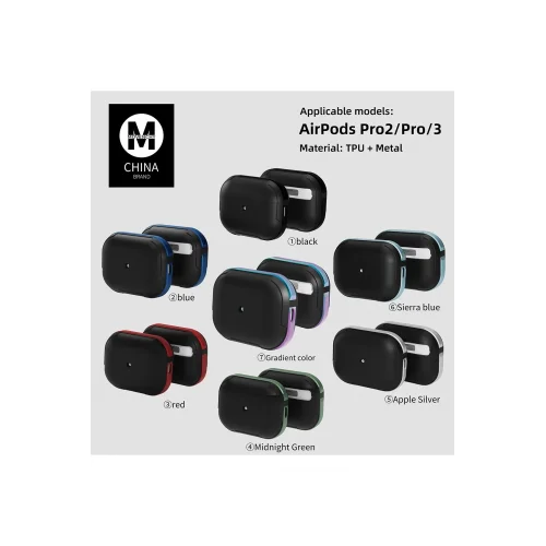 Mey İthalat®  Airpods 3 (3.nesil) MO-A8 Armor Kılıf - Rainbow