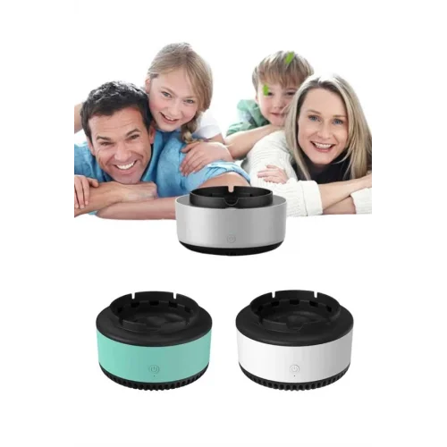 Mey İthalat® Akıllı Kokusuz Küllük Dumanı İçine Çeken Kül Tablası Hava Temizleyici