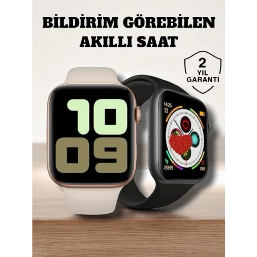 Mey İthalat® Akıllı Saat 44mm Çelik Kasa, OLED Ekran ve Gelişmiş Sağlık Takibi