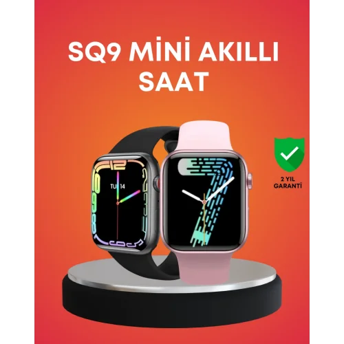 Mey İthalat® Akıllı Saat AMOLED Dokunmatik Ekran Nabız Uyku ve Adım Takibi