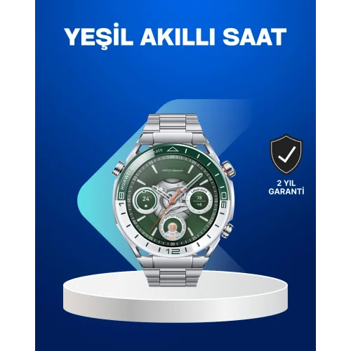 Mey İthalat® Akıllı Saat Amoled Ekranlı Harita Gösterimli Sağlık ve Spor Takipli