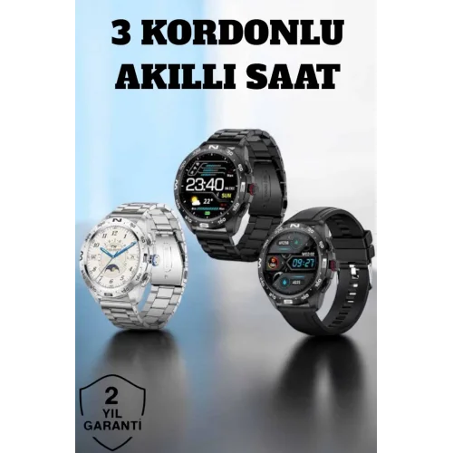 Mey İthalat® Akıllı Saat Arama Cevaplayan Titreşim Özelliğiyle Bildirim Görebilen