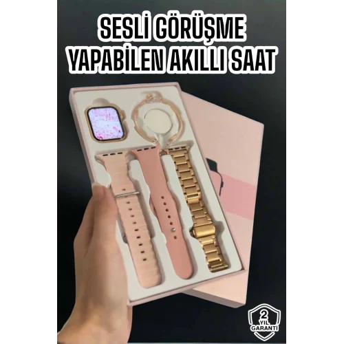 Mey İthalat® Akıllı Saat Bluetooth Bağlantılı Aksesuar Hediyeli GPS Takibi