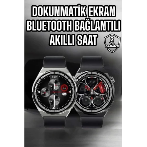 Mey İthalat® Akıllı Saat Dokunmatik Ekran Sesli Görüşme ve Bildirim Görme Sağlık Takibi