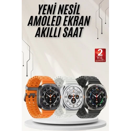 Mey İthalat® Akıllı Saat Müzik Dinleme Nabız Ölçer NFC ve GPS Uyumlu Sesli Asistan