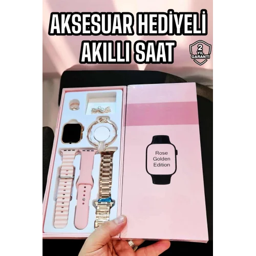 Mey İthalat® Akıllı Saat Sesli Görüşme Bildirim Görme Uyku ve Sağlık Takibi