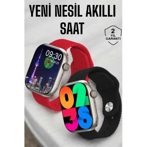 Mey İthalat® Akıllı Saat Tema Değiştirme Uyku ve Sağlık Takibi Bluetooth Bağlantılı