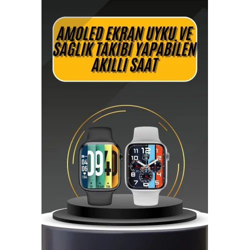 Mey İthalat® Akıllı Saat Yeni Nesil Android ve İOS Uyumlu Titreşim Modlu Alarm Kronometre