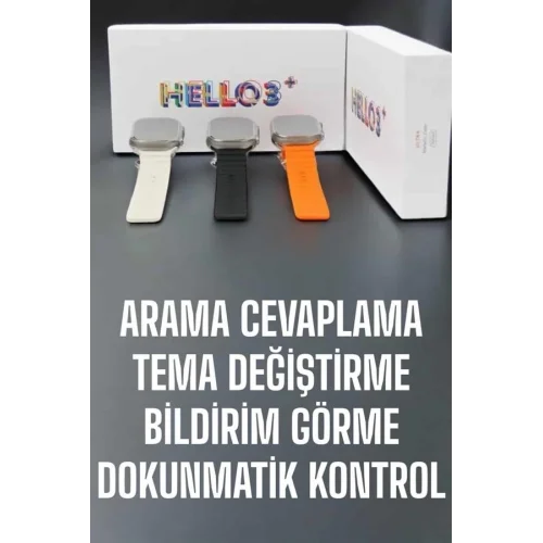 Mey İthalat® Akıllı Saat Yeni Nesil Sesli Asistan Uyku ve Sağlık Takibi Adımsayar