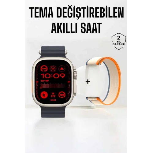 Mey İthalat® Akıllı Saat Yeni Nesil Sesli Asistan Uyku ve Sağlık Takibi Adımsayar