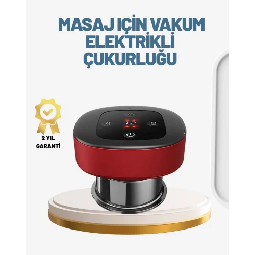 Mey İthalat® Akıllı Vakumlu Kupa Masaj Cihazı Ağrı Giderici ve Rahatlatıcı Terapi