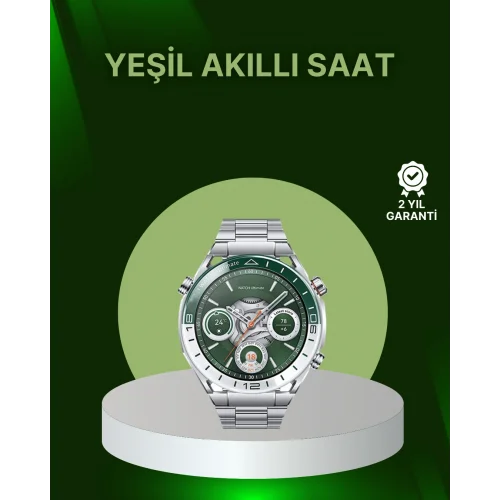 Mey İthalat® Amoled Ekran Akıllı Saat Harita Gösterimli Bluetooth Aramalı 3 Kayışlı