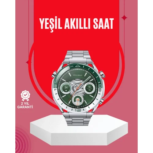 Mey İthalat® Amoled Smartwatch Harita Modlu Bluetooth Aramalı 3 Değiştirilebilir Kayışlı