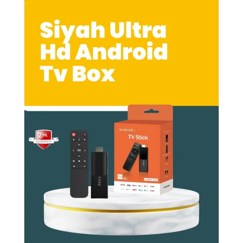 Mey İthalat® Android TV Stick WiFi ve Bluetooth Bağlantılı