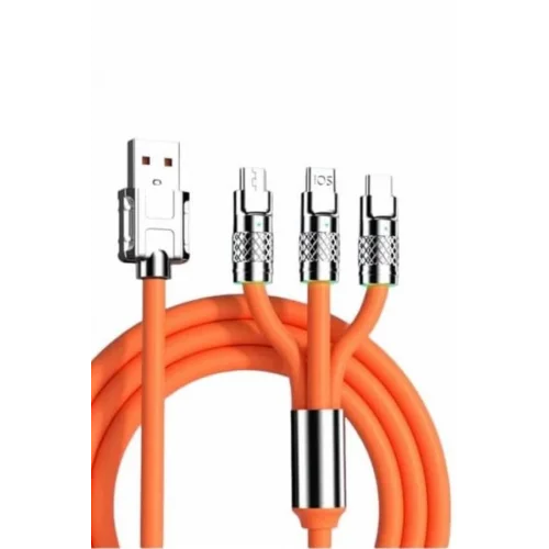 Mey İthalat® Android ve İOS Uyumlu 180 Derece Type-c Şarj Kablosu