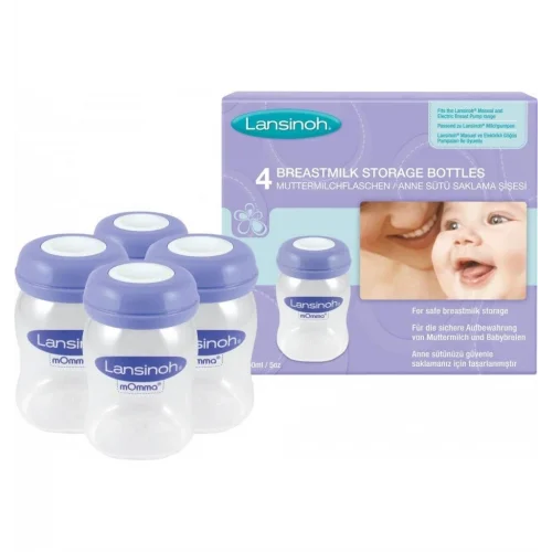 Mey İthalat®   Anne Sütü Saklama Kabı 4Lü