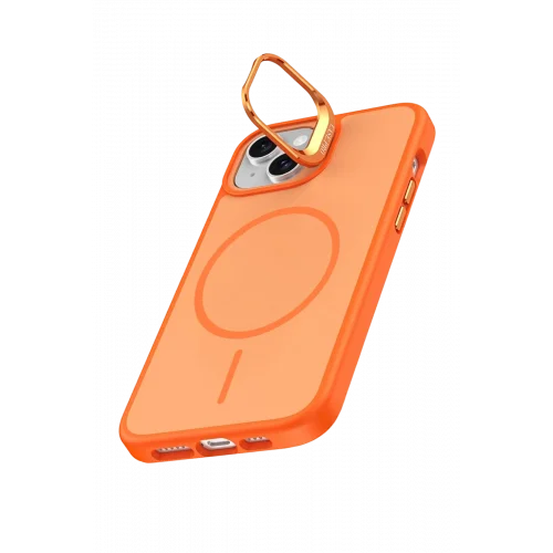 Mey İthalat®  Apple iPhone 14 Flexa Magsafe Kapak - Turuncu