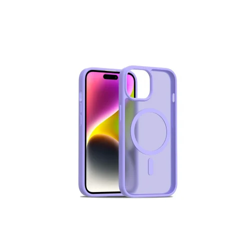 Mey İthalat®  Apple iPhone 14 Jota Magsafe Kapak - Lila