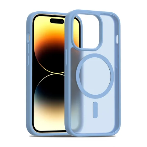 Mey İthalat®  Apple iPhone 14 Pro Jota Magsafe Kapak - Açık Mavi