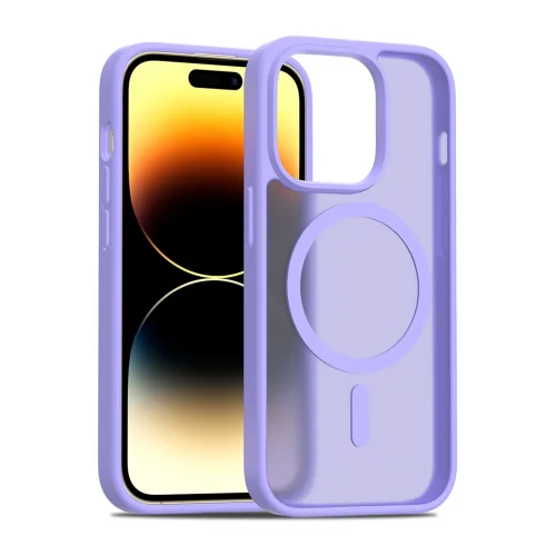 Mey İthalat®  Apple iPhone 14 Pro Jota Magsafe Kapak - Lila