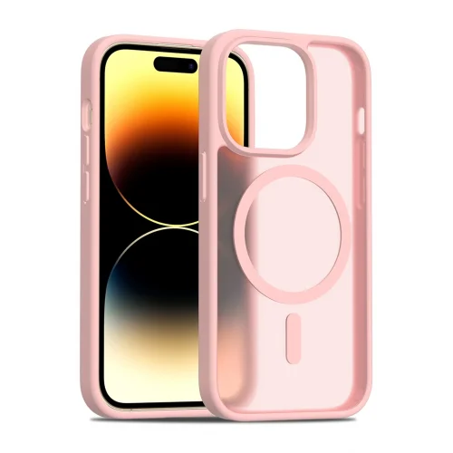 Mey İthalat®  Apple iPhone 14 Pro Jota Magsafe Kapak - Pudra