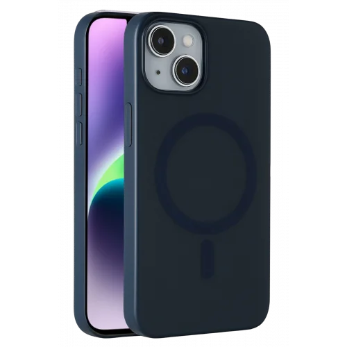 Mey İthalat®  Apple iPhone 14 Tuna PC Slim Magsafe Kapak - Lacivert