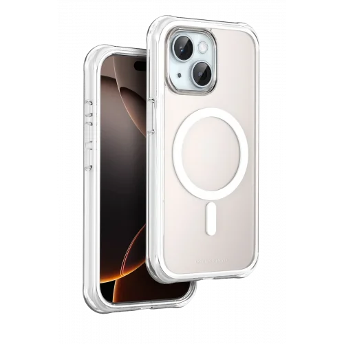 Mey İthalat®  Apple iPhone 15 Hulk Magsafe Kapak - Beyaz