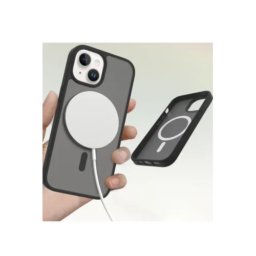 Mey İthalat®   iPhone 15 Jota Magsafe Kapak - Siyah
