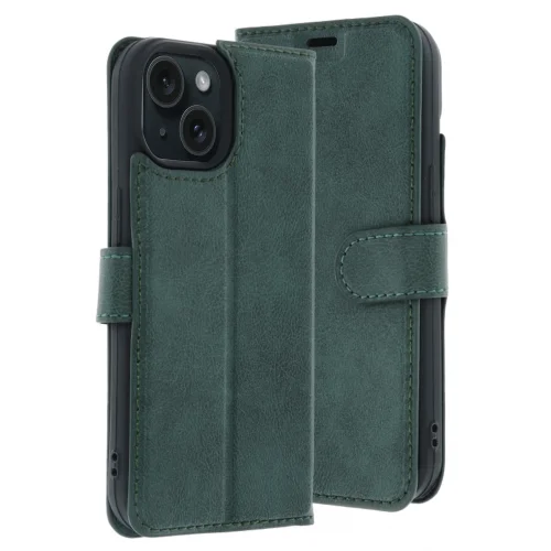 Mey İthalat®  Apple iPhone 15 Trend S Plus Kapaklı Kılıf - Yeşil