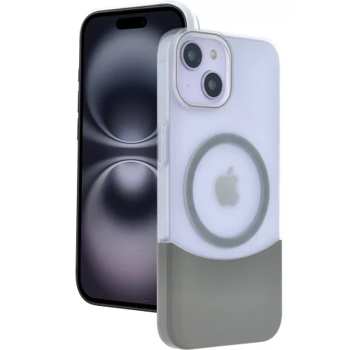 Mey İthalat®  Apple iPhone 15 Velar Magsafe Kapak - Natural Grey