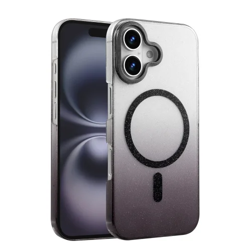 Mey İthalat®  Apple iPhone 16 Glossy Magsafe Kapak - Siyah