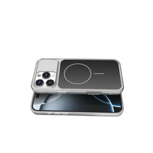 Mey İthalat®  Apple iPhone 16 Pro Max Bruma Magsafe Kapak - Siyah