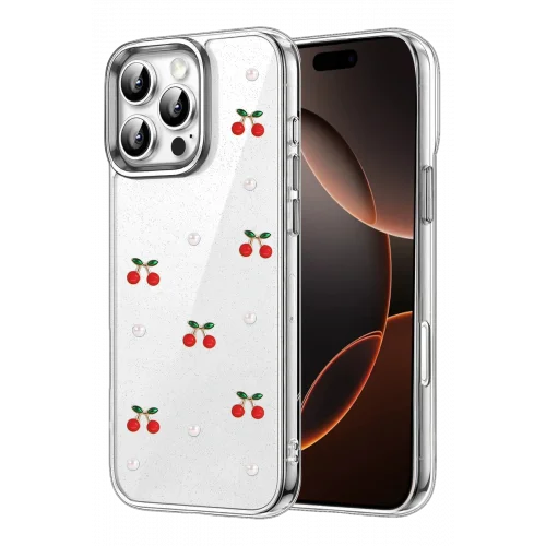 Mey İthalat®   iPhone 16 Pro Max Fiyonk Desenli Kapak - Desen 9