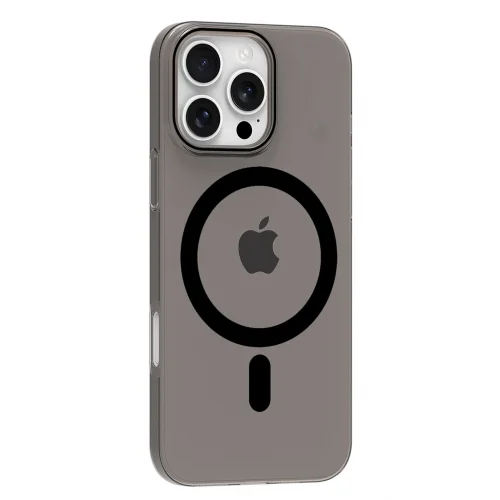 Mey İthalat®  Apple iPhone 16 Pro Max PC Blank Magsafe Kapak - Siyah
