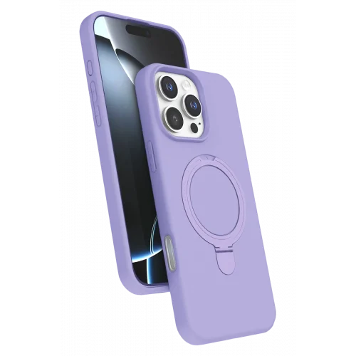 Mey İthalat®  Apple iPhone 16 Pro Max Regal Magsafe Standlı Kapak - Lila