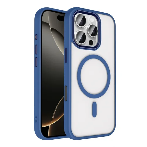 Mey İthalat®  Apple iPhone 16 Pro Max Terea Magsafe Kapak - Lacivert