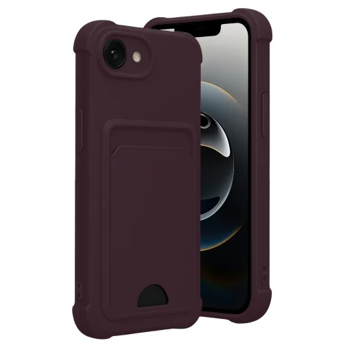 Mey İthalat®  Apple iPhone 16E Kelvin Kartvizitli Silikon - Derin Mor