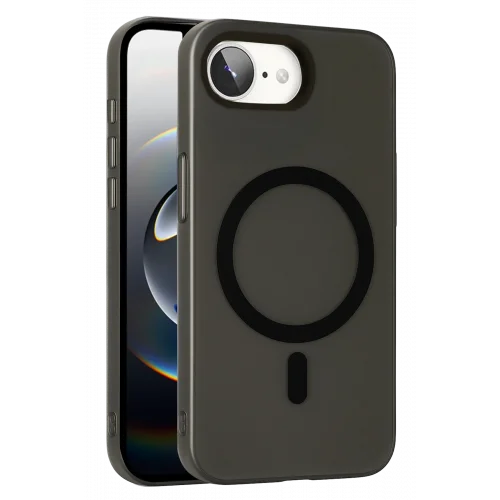 Mey İthalat®  Apple iPhone 16E Tuna PC Slim Magsafe Kapak - Siyah