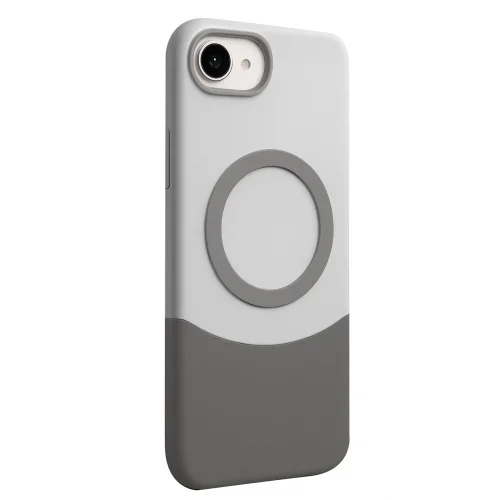 Mey İthalat®  Apple iPhone 16E Velar Magsafe Kapak - Natural Grey