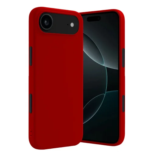 Mey İthalat®  Apple iPhone 17 Air First Silikon - Kırmızı