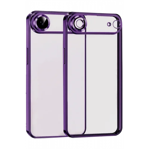 Mey İthalat®  Apple iPhone 17 Air  Lensli Silikon - Açık Mor