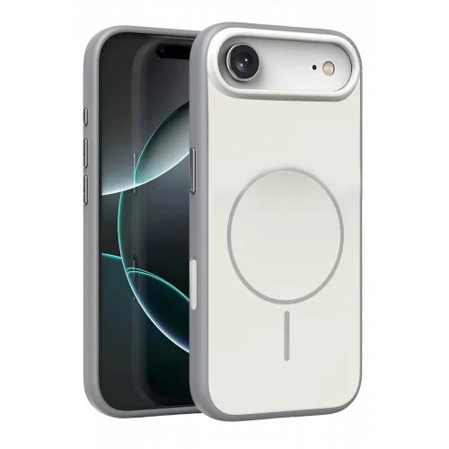 Mey İthalat®  Apple iPhone 17 Air Neva Magsafe Kapak - Gri