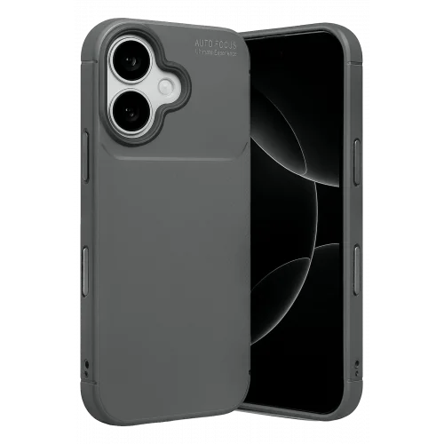 Mey İthalat®  Apple iPhone 17 Auto Focus Karbon Kapak - Gri