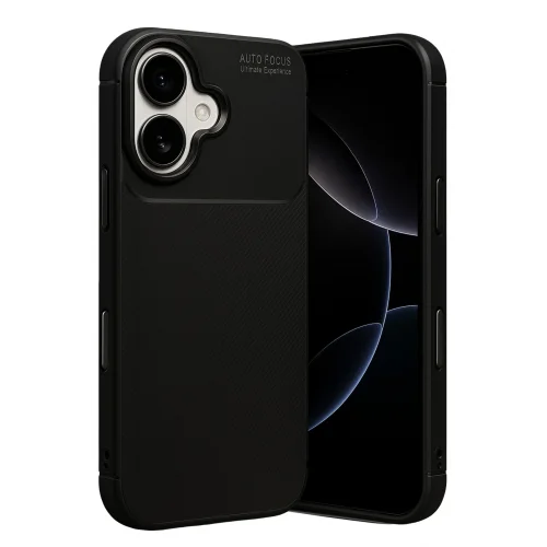 Mey İthalat®  Apple iPhone 17 Auto Focus Karbon Kapak - Siyah